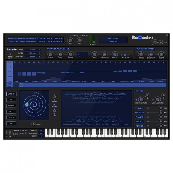 Rob Papen RoCoder - GUI (Graphical User Interface)