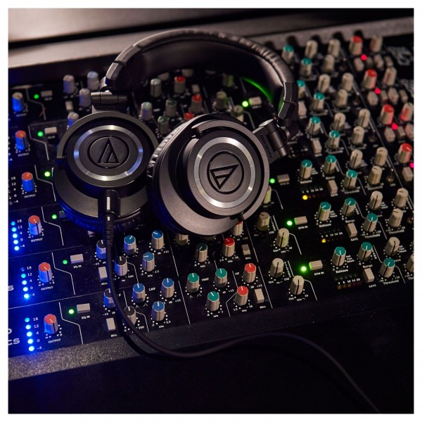 Audio Technica ATH-M50x Headphones, Black - studio