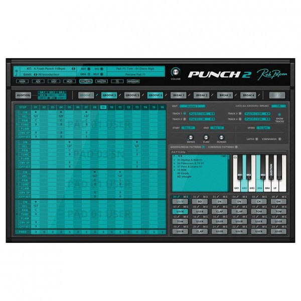 Rob Papen Punch-2 Plugin - Pattern