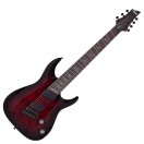 Schecter Omen Elite-7 MS 7 String, Black Cherry Burst