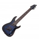 Schecter Omen Elite-8 MS, See-Thru Blue Burst