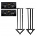 ADAM Audio A77H Active Studio Monitors, Includes Stands