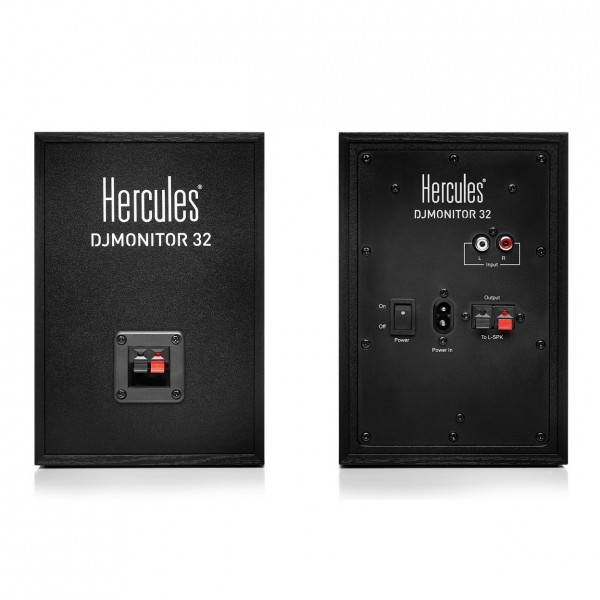 Hercules DJMonitor 32 DJ Speakers - Rear