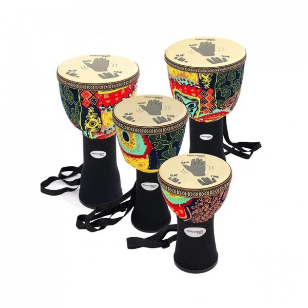 Percussion Plus, Slap Djembe Pack, Pretuned, 4 Player Pack