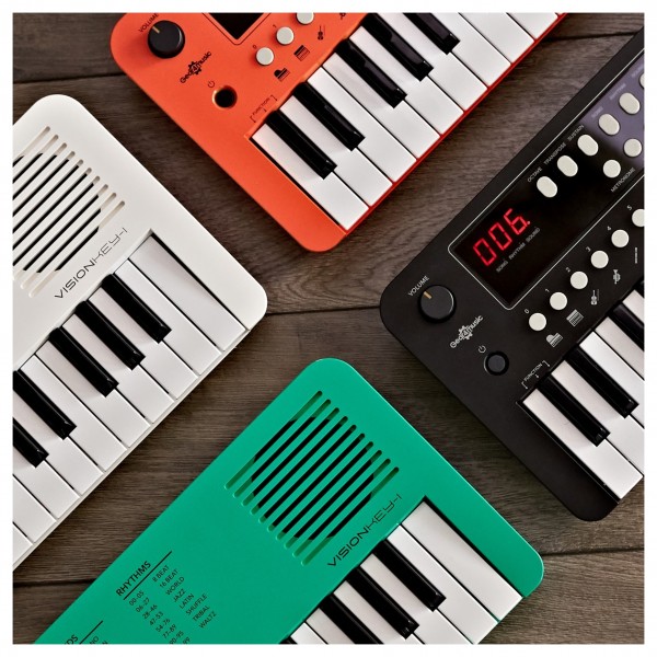 VISIONKEY-1 37 Key Mini Keyboard by Gear4music, White