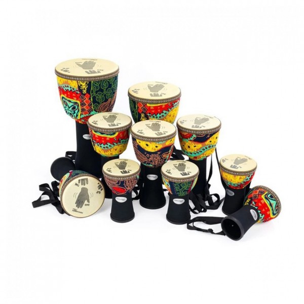 Percussion Plus Slap Djembe Pack, Pretuned, 10 Player Pack