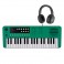 VISIONKEY-1 37 Key Portable Mini Keyboard with Headphones, Green
