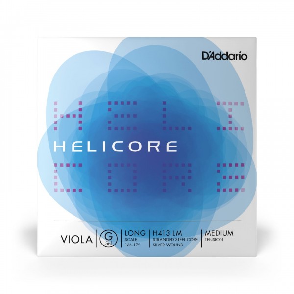 D'Addario Helicore Single Viola G String, Long Scale, Medium Tension