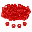 Danmar 100 Pack Nylon Tension Rod Washers, Red