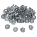 Danmar 100 Pack Nylon Tension Rod Washers, Silver