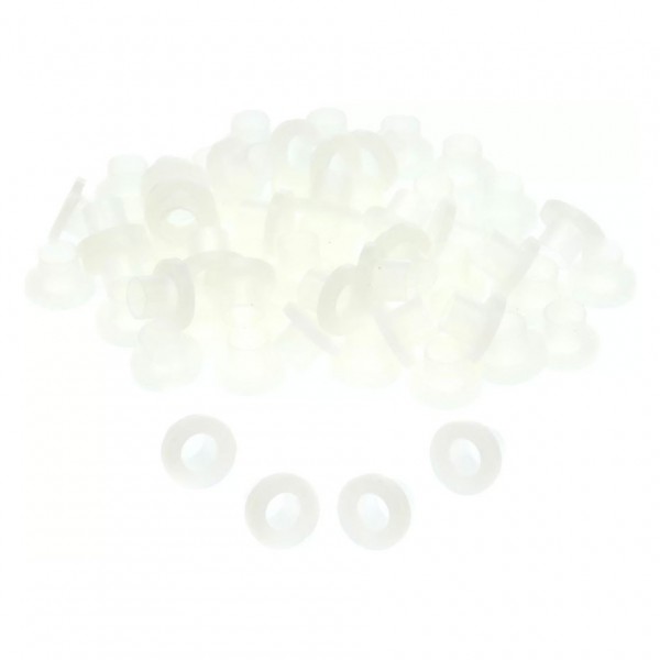 Danmar 100 Pack Nylon Tension Rod Washers, White