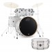 DW Drums Performance Series 5 Piece Shell Pack w/Snare, White Marine