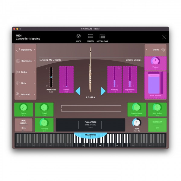 SWAM Double Reeds v3 - MIDI Mapping