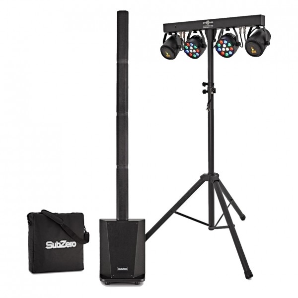 SubZero DSP Column PA with Party Light and Laser Package