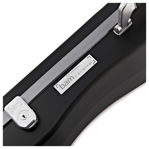 BAM L'Opera Supreme Polycarbonate Violin Case, Black & Silver Handle