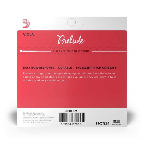 D'Addario Prelude Viola String Set - Detail 2