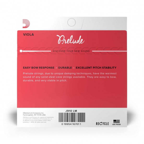 D'Addario Prelude Viola String Set - Detail 2