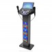 Easy Karaoke Bluetooth Karaoke System With Light Effects & 2 Mics - pedestal 