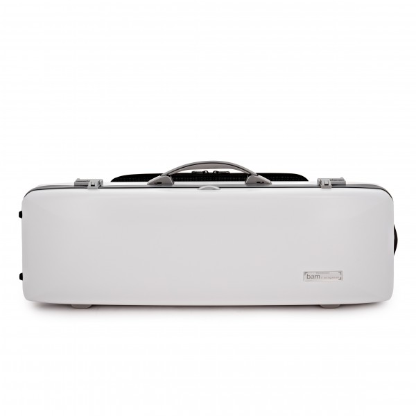 BAM Ice Supreme Hightech Oblong Violin Case, Silver Trim