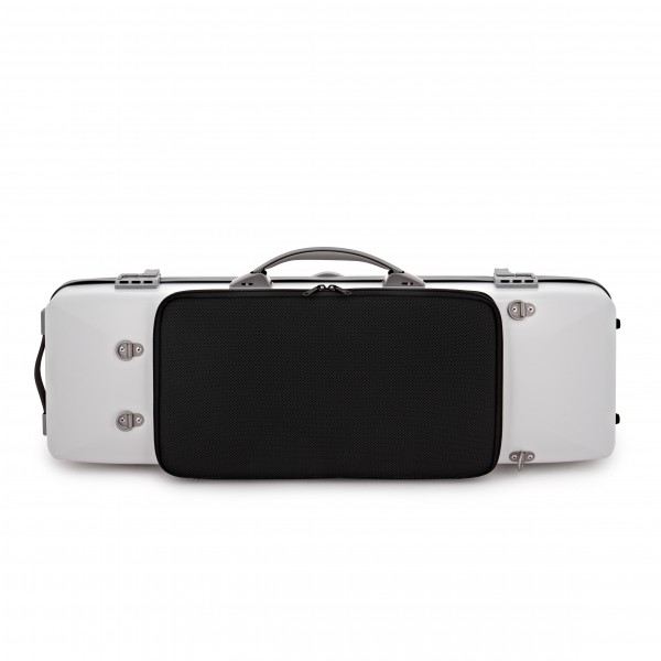 BAM Ice Supreme Hightech Oblong Violin Case, Silver Trim