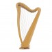 34 String Roundback Harp by Gear4music, Natural