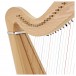 34 String Roundback Harp by Gear4music, Natural