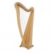 34 String Roundback Harp by Gear4music, Natural