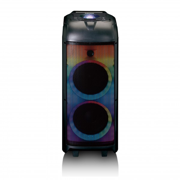 Lenco PA-260 Bluetooth Party Speaker - Front, Multicoloured Lights