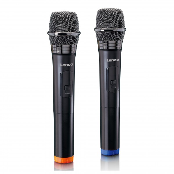 Lenco MCW-020 2 Wireless Mics with Portable Receiver - Offset
