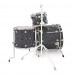 DW Drums Performance Series 5 Piece Shell Pack, Black Diamond - Side View