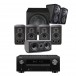 Denon AVC-X3700H AV Receiver & Diamond 5.1.2 Speaker Package, Black