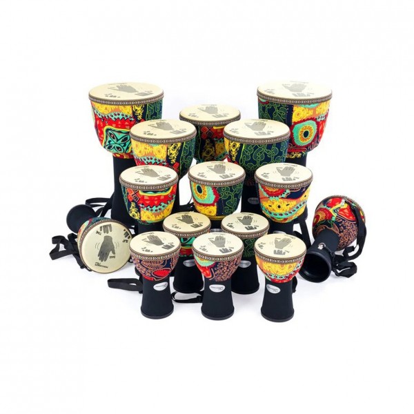 Percussion Plus Slap Djembe Pack, Pretuned, 15 Player Pack