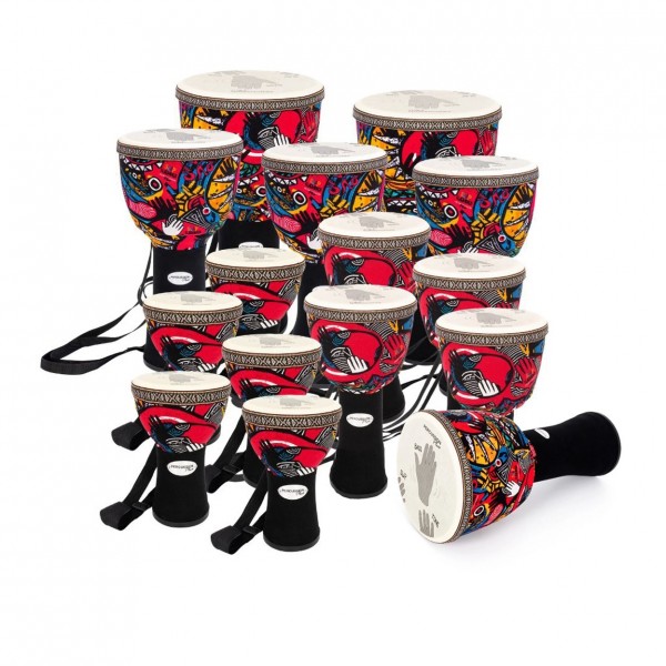 Percussion Plus Slap Djembe Pack, Pretuned, 15 Player Pack