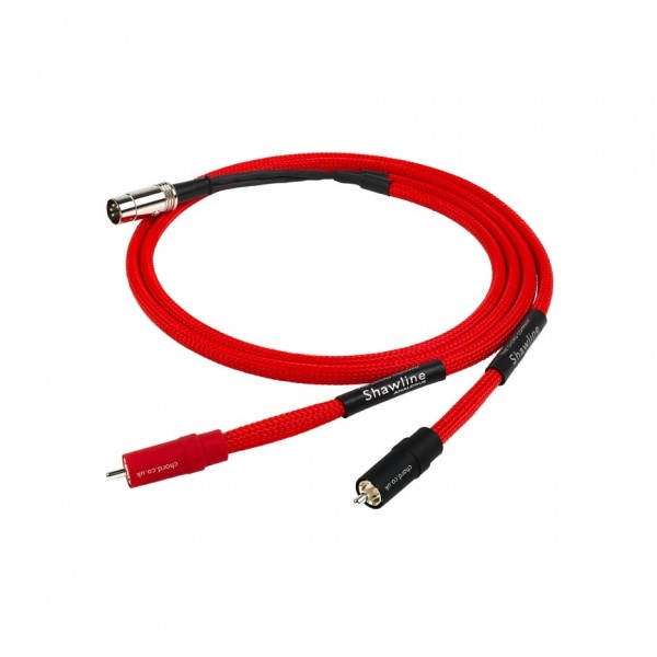 Chord Shawline 4DIN to 2RCA Cable, 1m
