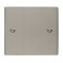Click Deco 1 Gang Blank plade, rustfrit stål