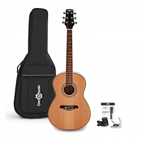Student Travel Electro-Acoustic Guitar by Gear4music + Accessory Pack