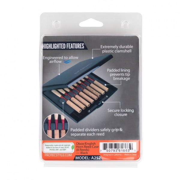 Protec A252  Reed Case - Packaging back