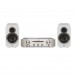 Marantz PM6007 Integrated Amp & Q 3010i, White Hi-Fi Package