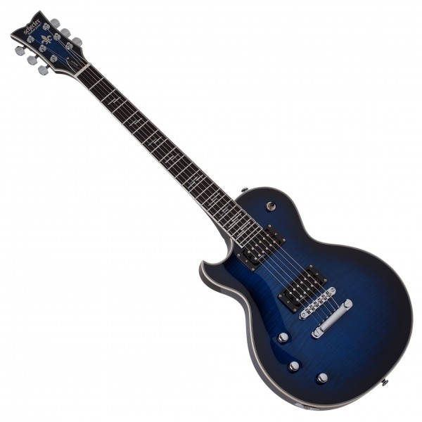 Schecter Solo-II Supreme Left-Handed, See-Thru Blue Burst