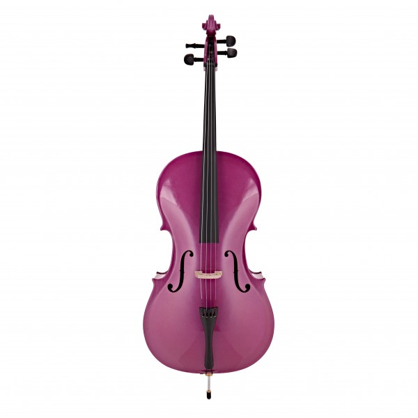 Student Full Size Cello with Case by Gear4music, Purple