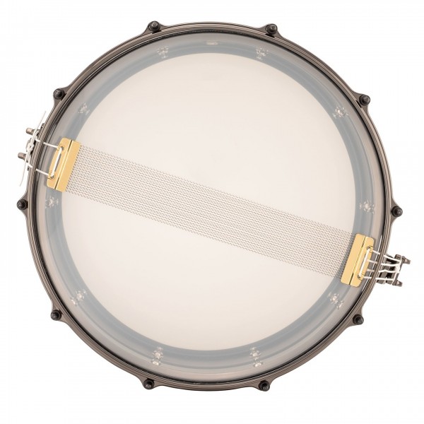 Ludwig Universal 14'' x 5.5'' Black Brass Snare Drum - Top / Head