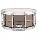 Ludwig Universal 14'' x 6.5'' Black Brass Snare Drum, Chrome Hardware - Back