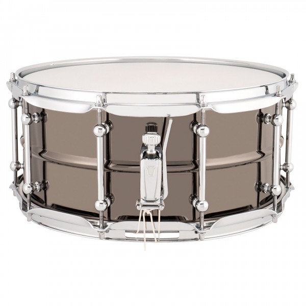 Ludwig Universal 14'' x 6.5'' Black Brass Snare Drum, Chrome Hardware - Strainer