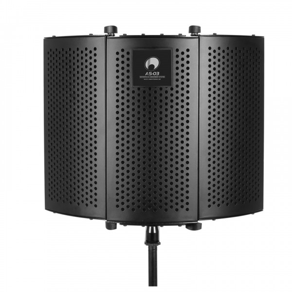 Omnitronic AS-03 Foldable Microphone Absorber System - Open, Rear