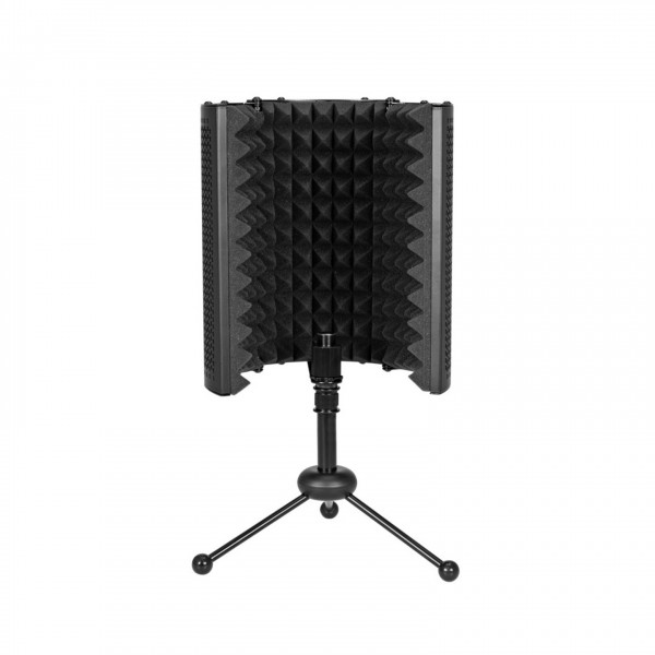 Omnitronic AS-04 Foldable Microphone Absorber System with Stand - Open, Front