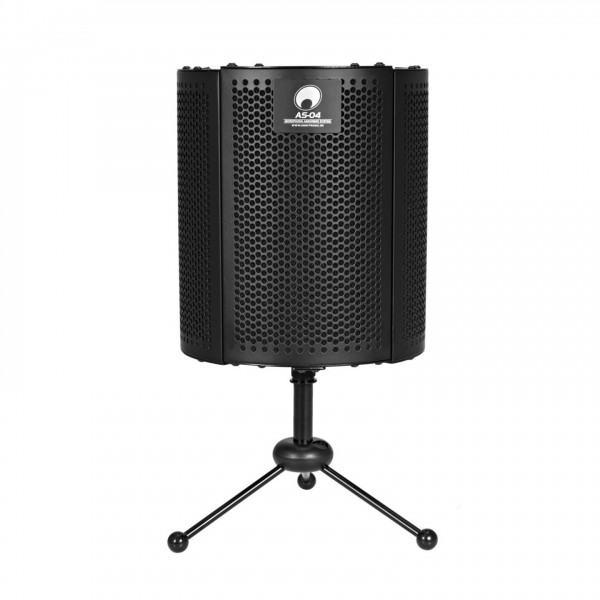 Omnitronic AS-04 Foldable Microphone Absorber System with Stand - Open, Back