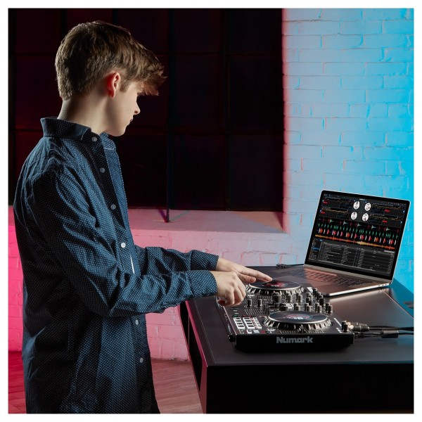 Numark NS4FX 4-Deck Professional DJ Controller - Lifestyle