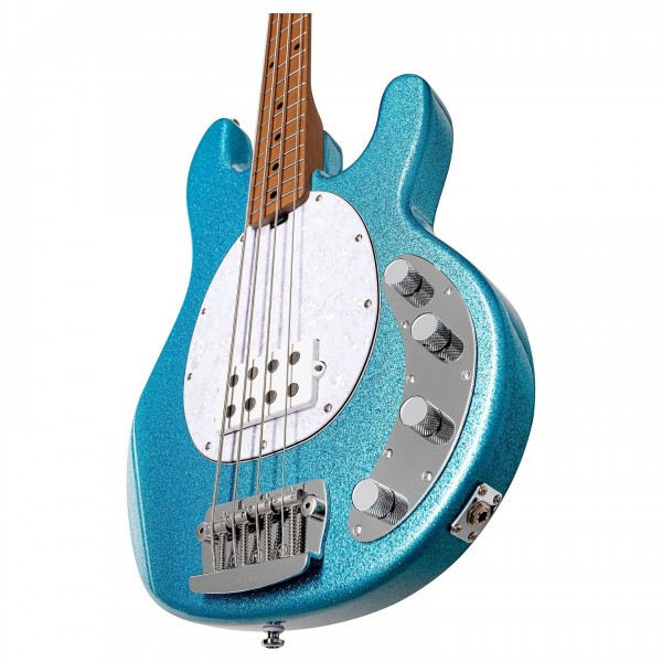Sterling StingRay RAY34 Bass, Blue Sparkle at Gear4music