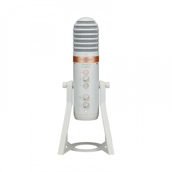 Yamaha AG01 USB Microphone, White - front