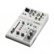 Yamaha AG03 MK2 3 Channel Mixer with USB Interface, White - Angled